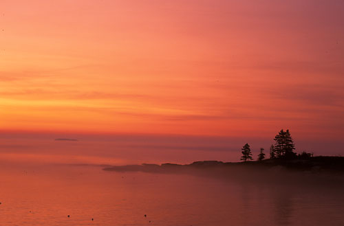 M5 - Sunrise Over Little Island-New Harbor, Maine